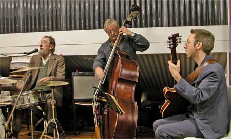 The jazz trio who thoroughly entertained us! Photo: Bruce Davis