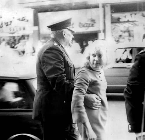 Meredith Burgmann, Australian anti-apartheid activist being arrested. (Image courtesy of ‘Have You Heard from Johannesburg’, Flickr.)